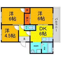 アゼリアパークハウスＥの物件間取画像